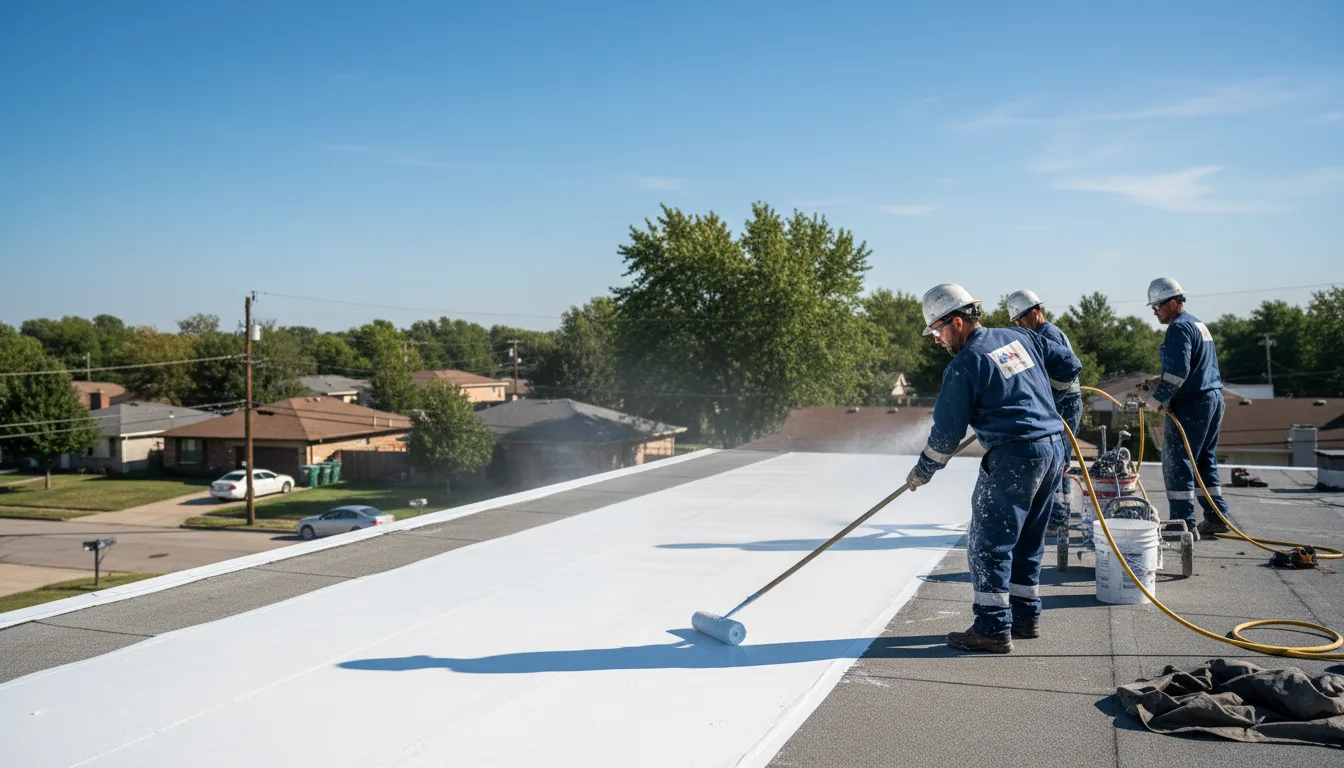 Commercial roof coating in Worthington, IN near me